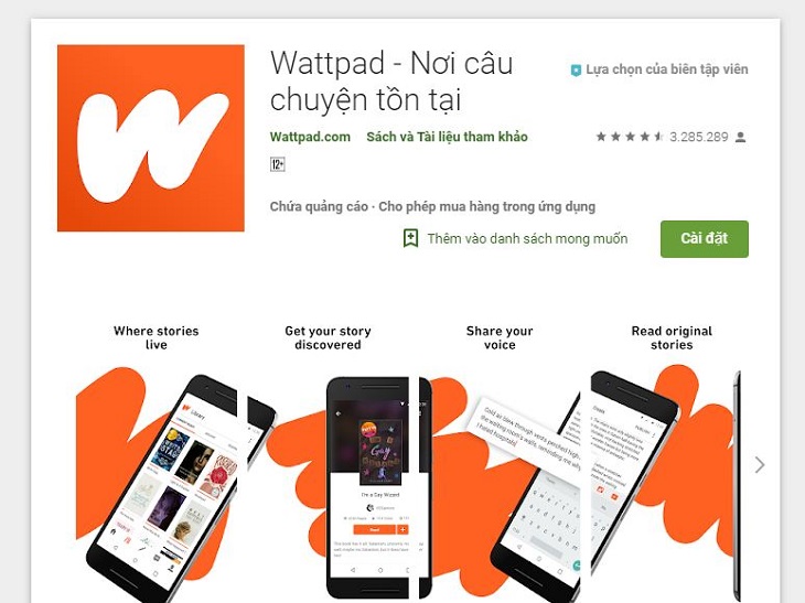 Wattpad - Ứng dụng đọc sách phổ biến hiện nay Wattpad - Ứng dụng đọc sách phổ biến hiện nay